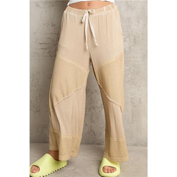 POL Elastic Waistband Wide Leg Pants with Drawstring - Picture 3 of 6